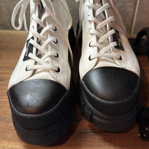 Palladium Revolt Hi TX Star White Platform Shoes - 9 - Great Condition - Picture 15 of 15